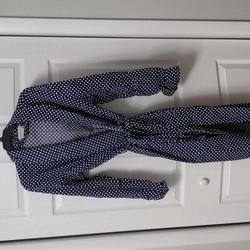 Polka dot robe!